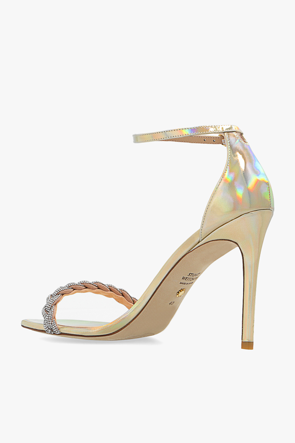 Stuart Weitzman ‘Nudist Curve’ heeled sandals