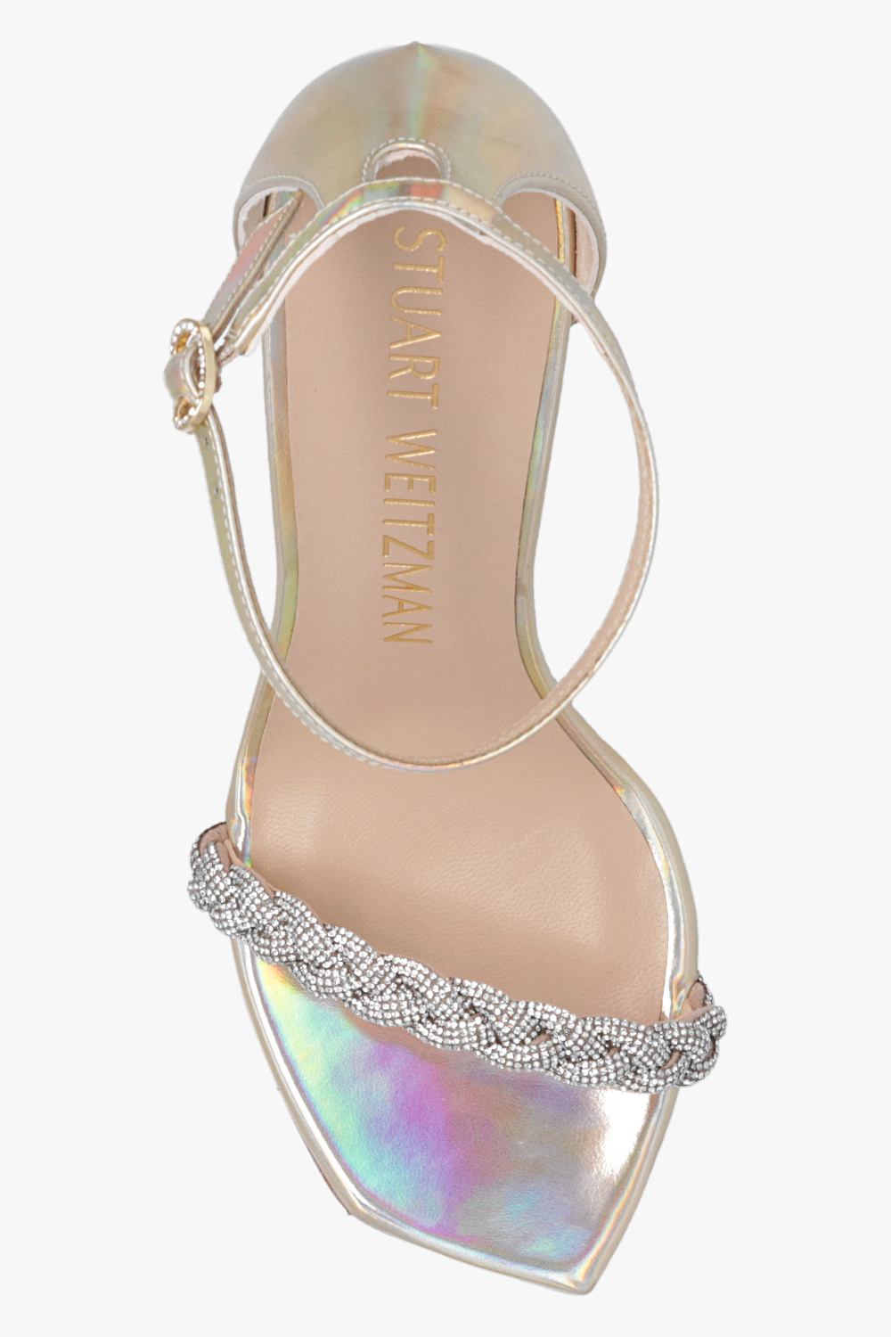 Stuart Weitzman ‘Nudist Curve’ heeled sandals