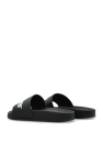 Off-White Kids BLACK Rubber sandals with logo