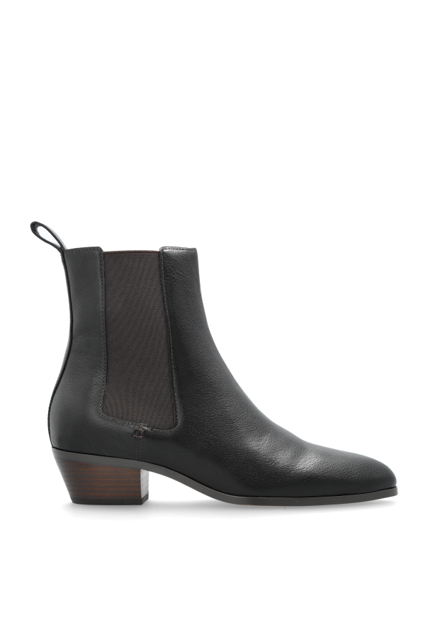 Leather ankle boots od Odissi