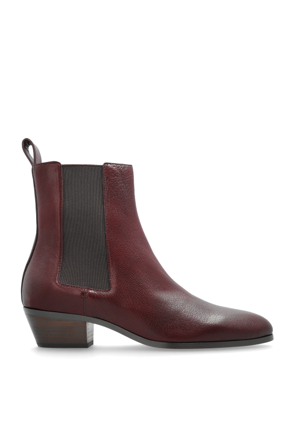 Leather ankle boots od Odissi