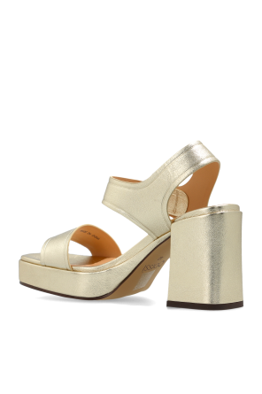 Odissi Leather heeled sandals