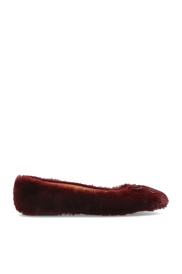 Ballet flats made of faux fur od Odissi