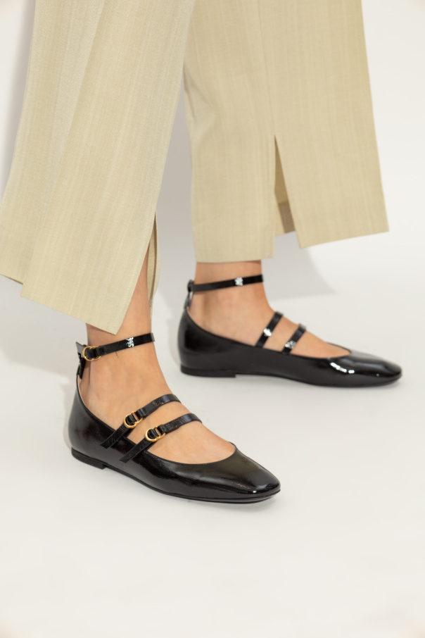 Odissi Leather Ballerinas