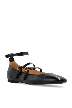 Odissi Leather Ballerinas