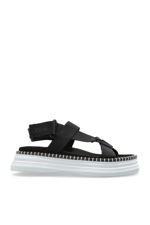 Sandals with logo