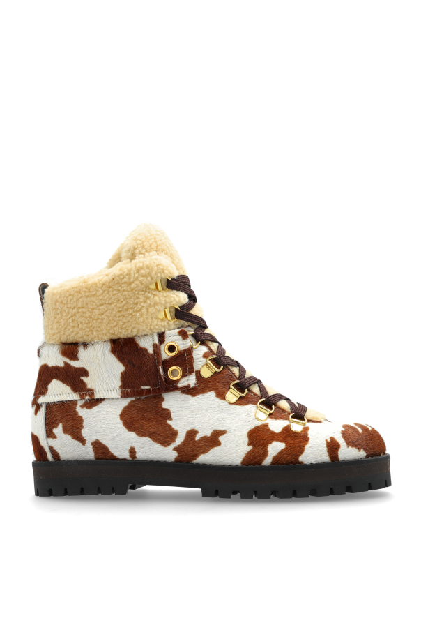 Snow boots with animal motif od Odissi