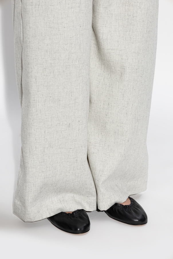 Odissi Leather ballet flats