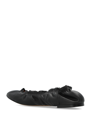 Odissi Leather ballet flats