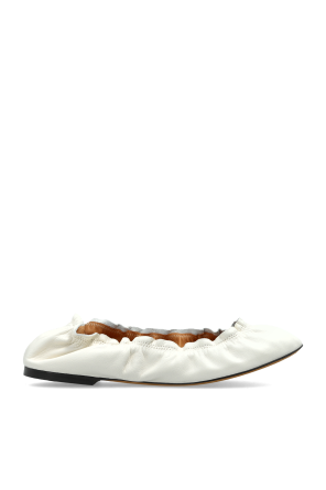 Leather ballet flats