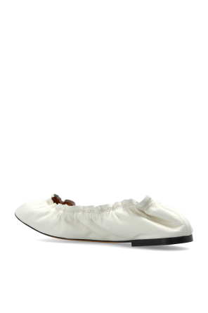 Odissi Leather ballet flats