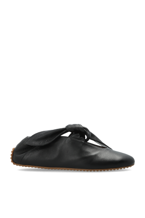 Leather ballet flats
