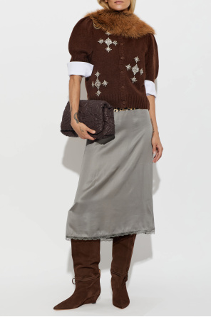 Odissi Suede wedge-heeled boots