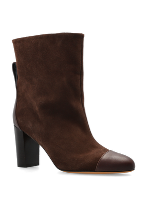 Odissi Suede heeled ankle boots