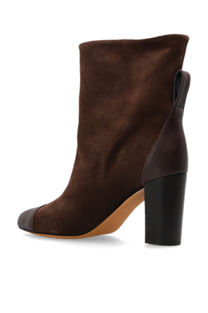 Odissi Suede heeled ankle boots