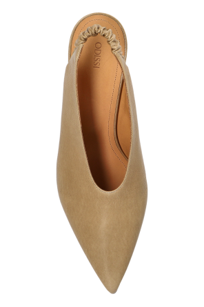 Odissi Leather wedge shoes