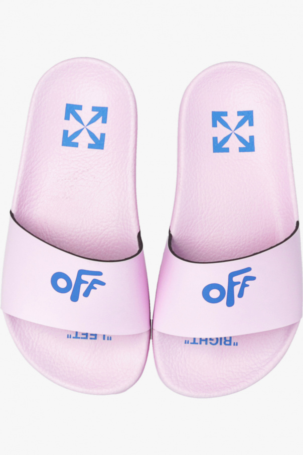 Off-White Kids Rubber slides with logo