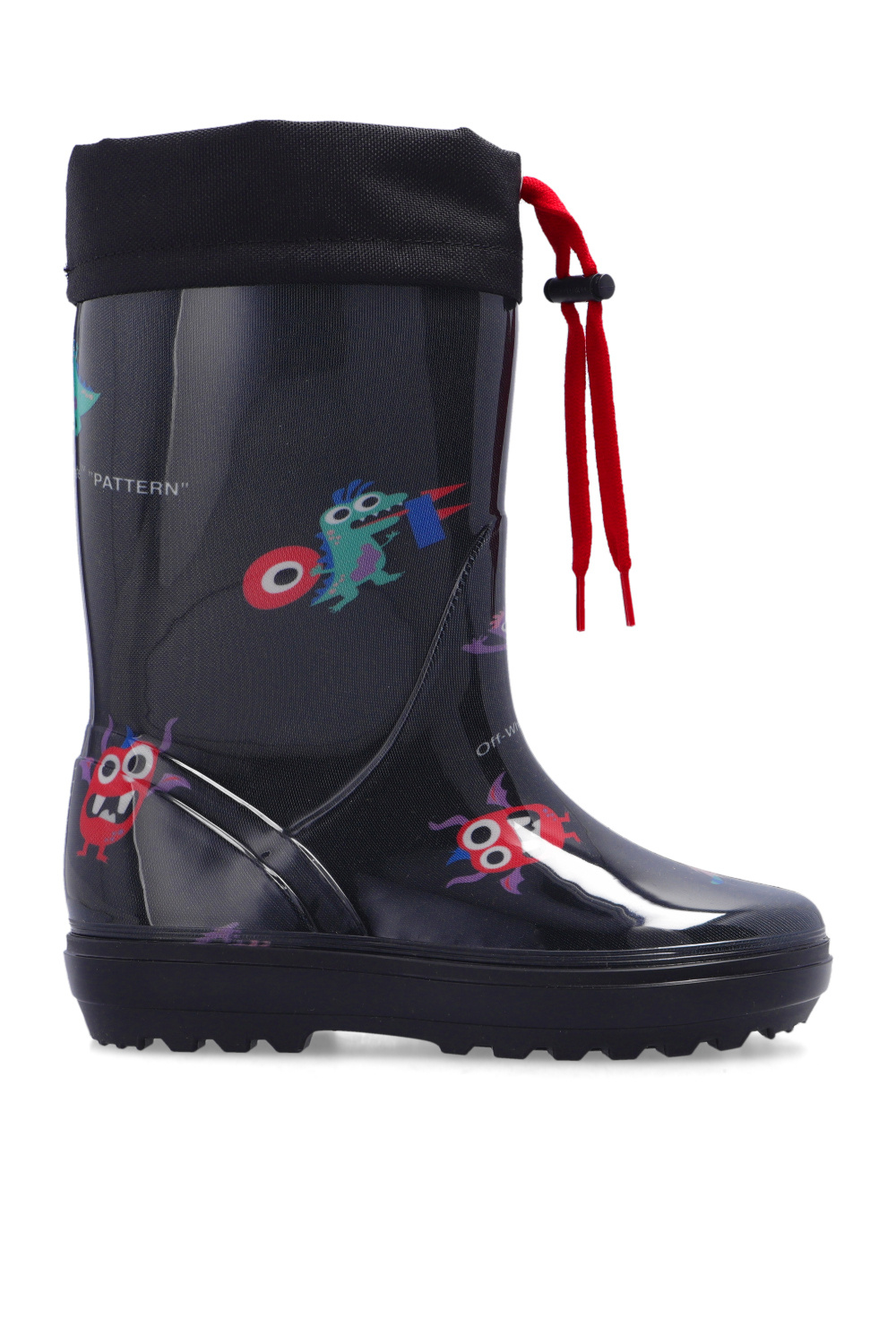 Off-White Kids Rain boots with monster