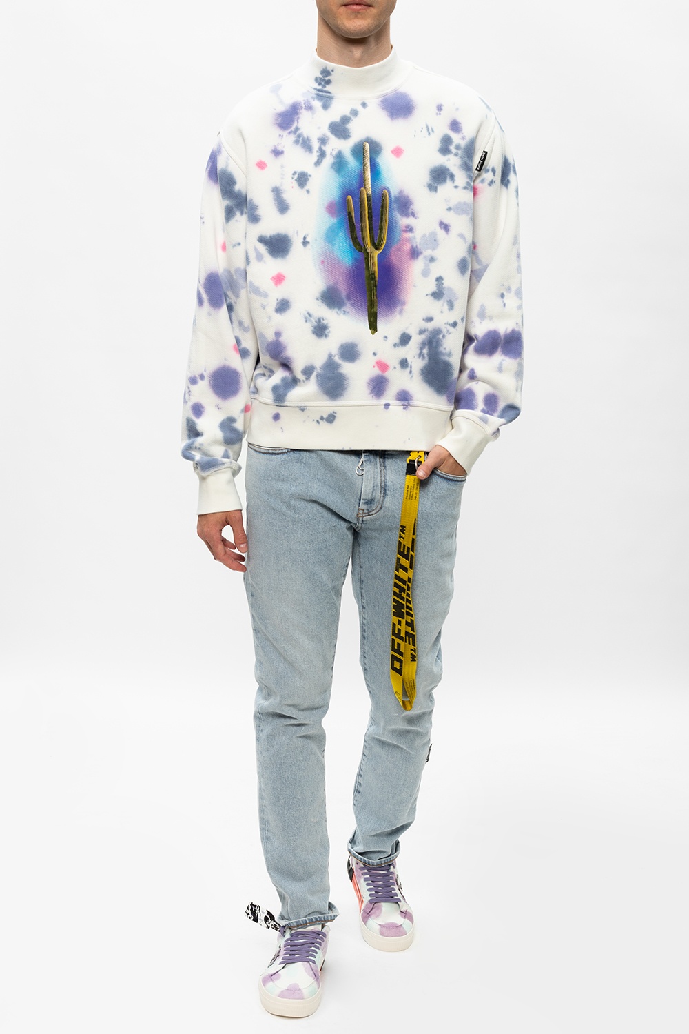 off white logo patch low top sneakers