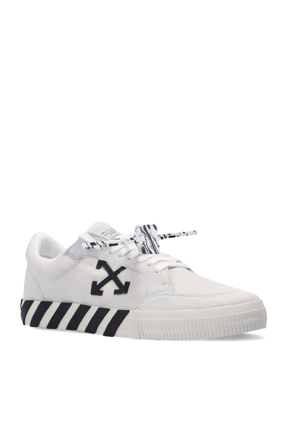 Off-White Vulcanized Low Top Trainers Black & Beige