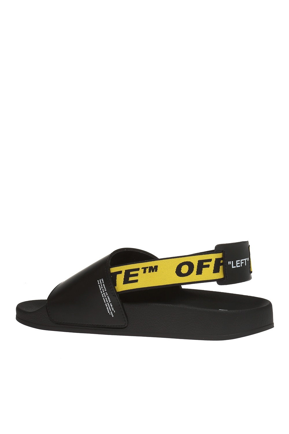 Off-White™ Flip Flops Slides Yellow Black Stripes Men’s Size 44 EU 