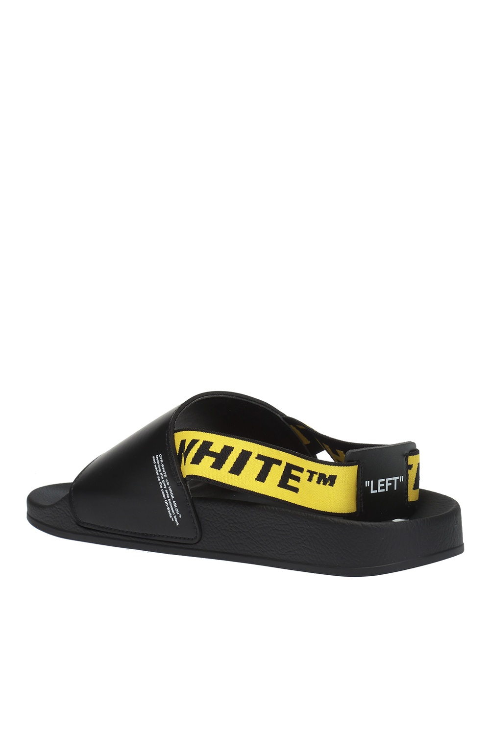 off white slides black and yellow