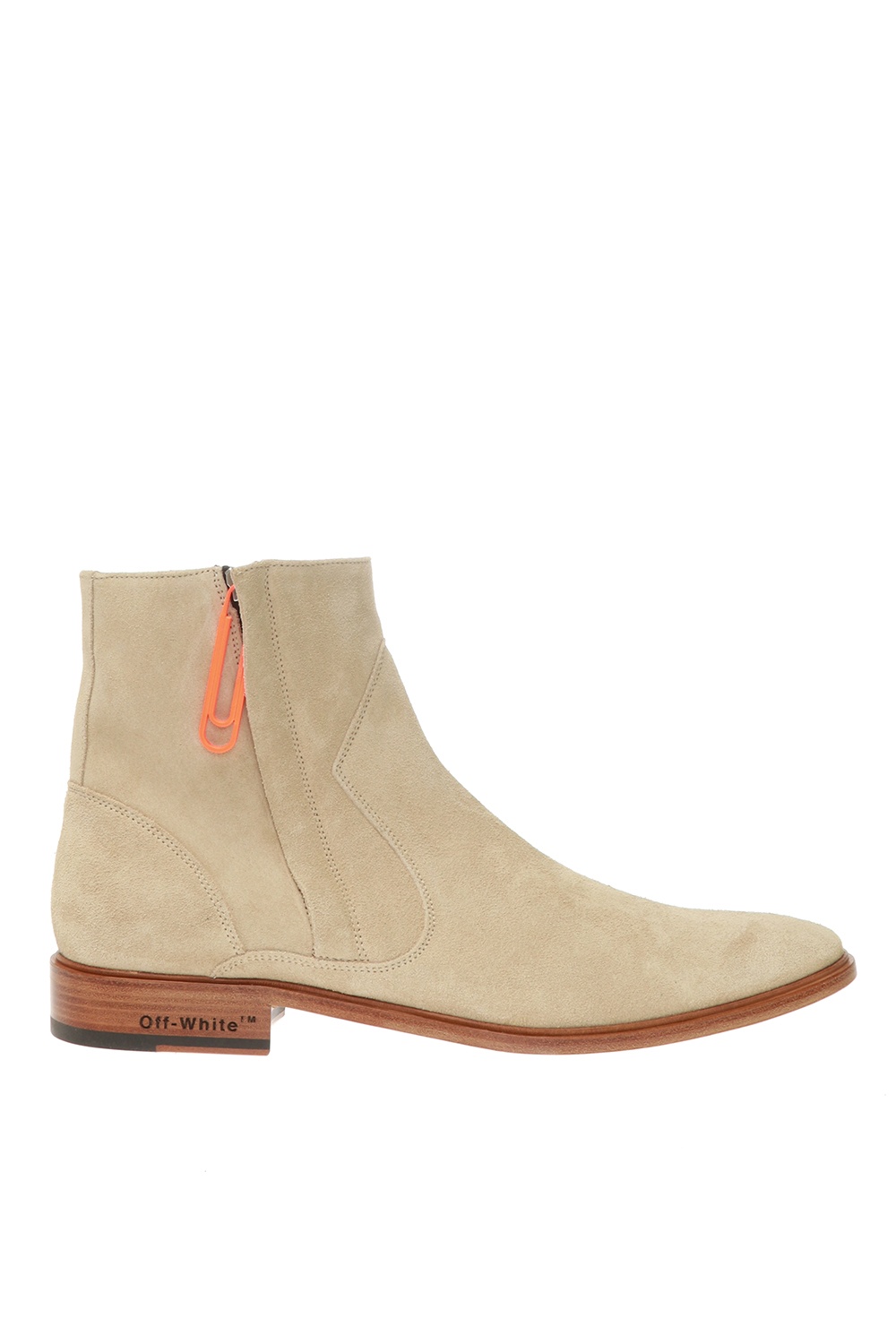 off white ankle boot