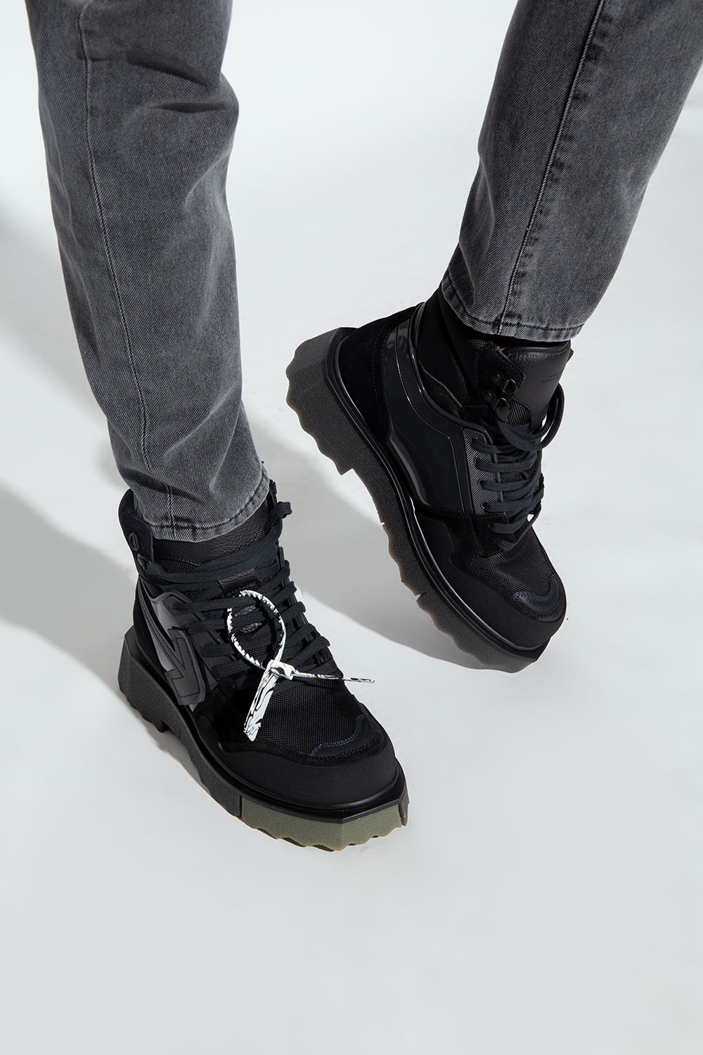 input Mursten slogan Off-White 'Hiking' boots with logo | Men's Shoes | Vitkac