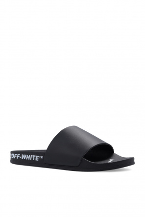 Off-White Leather Crown LEATHER sneakers verde tessuto