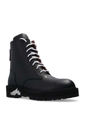 Off-White Dolce & Gabbana slip-on calf leather boots