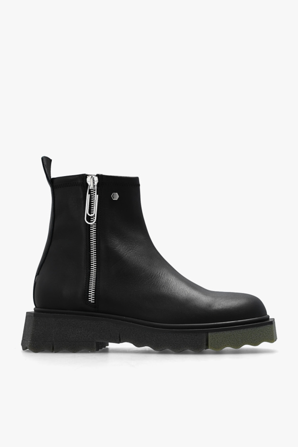 Off-White ‘Sponge’ leather ankle boots