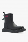 Off-White BLACK ‘Sponge’ rain boots with logo