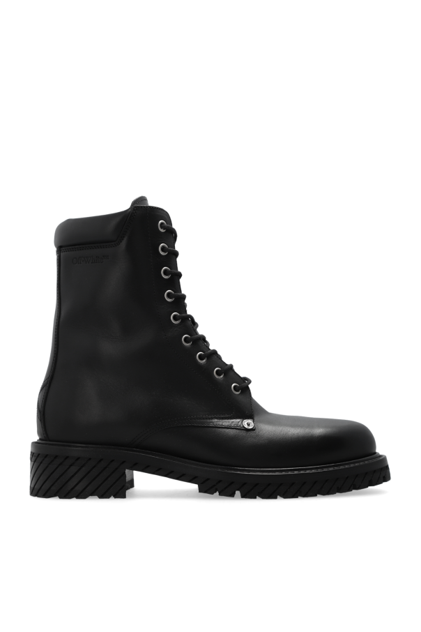 Leather combat boots od Off-White