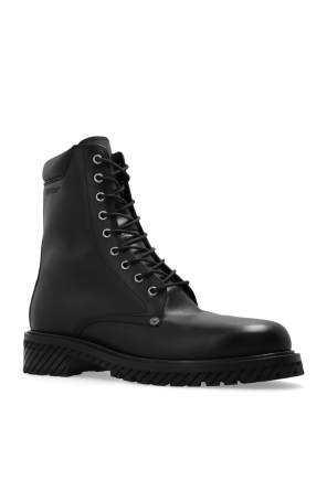 Off-White Leather combat boots
