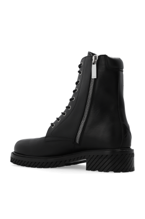 Off-White Leather combat boots