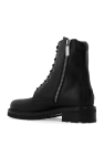 Off-White BLACK Leather combat boots