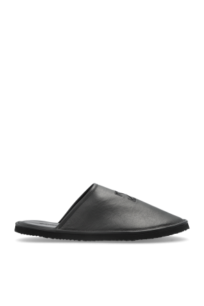 Slides with embroidered logo