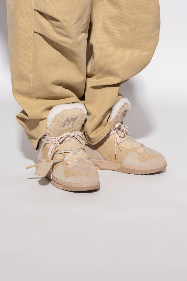 Off-White Wildleder-Schneestiefel