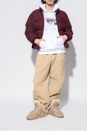 Off-White Wildleder-Schneestiefel