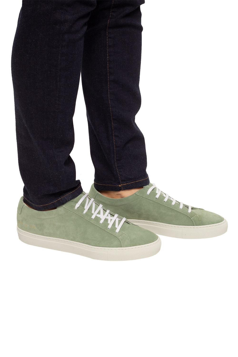 green suede common projects