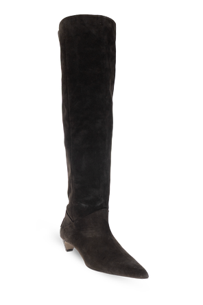 AllSaints Suede heeled boots ‘Ortega’