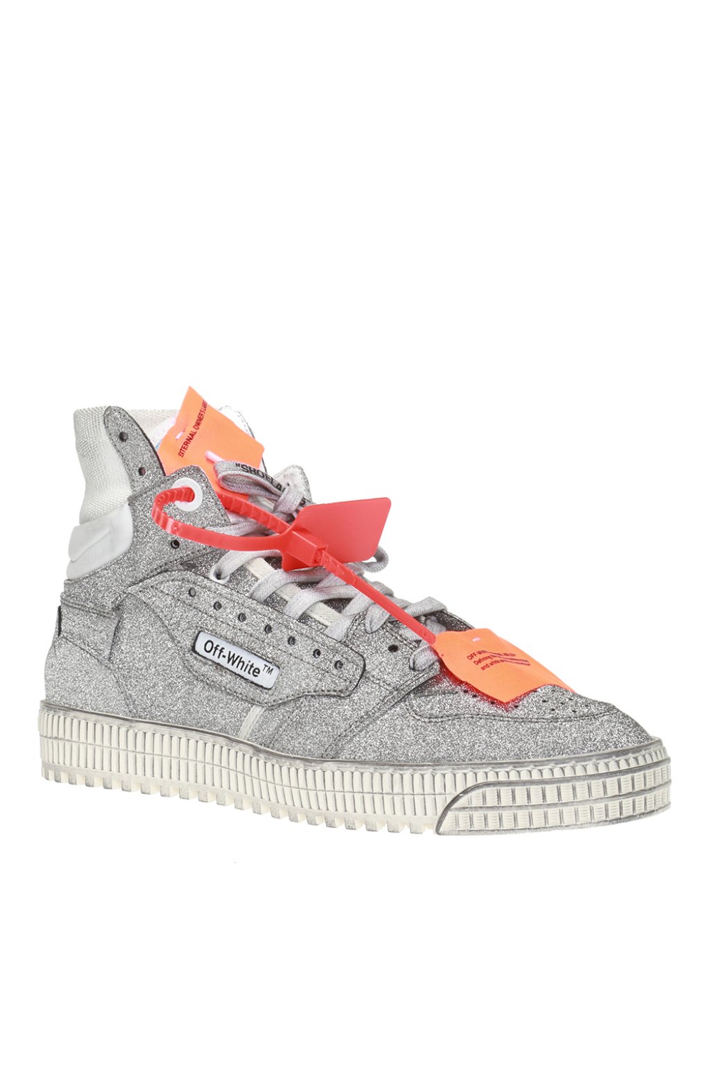 off white sneakers glitter
