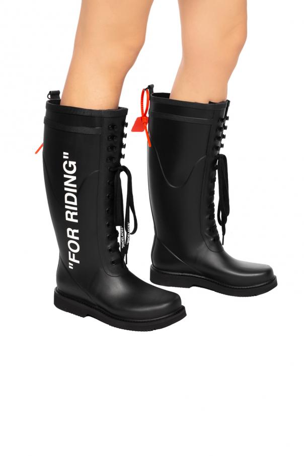 off white boots for riding