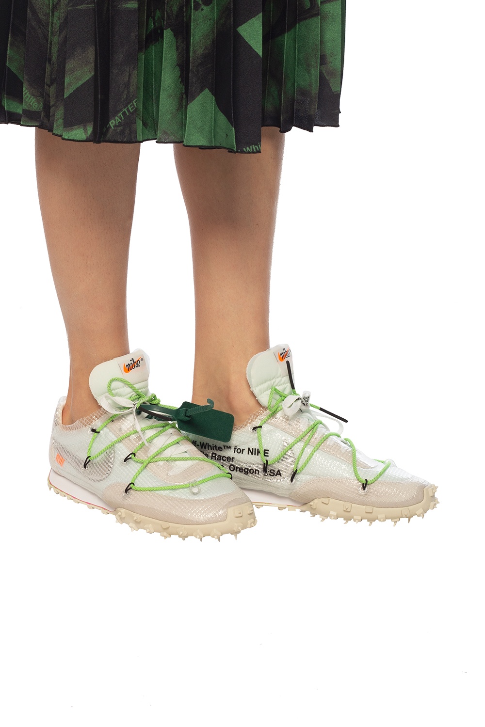 off white electric green