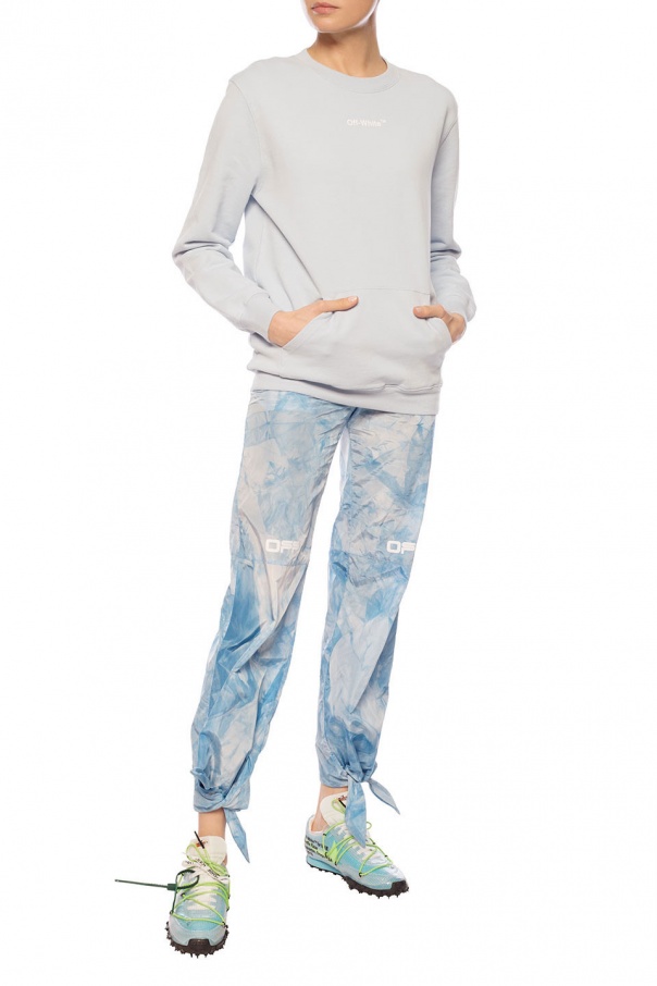 blue nike off white outfit