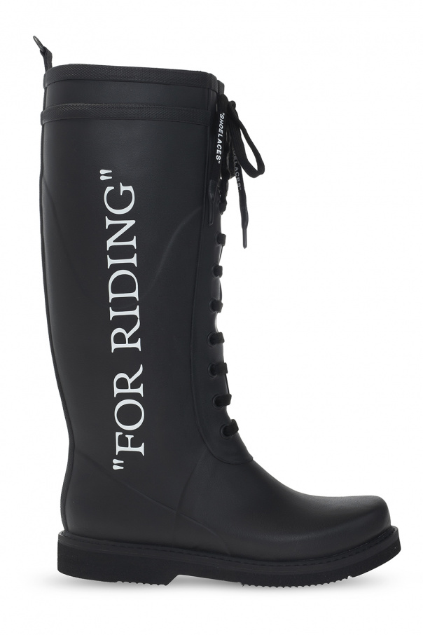 Off-White Lace-up rain boots