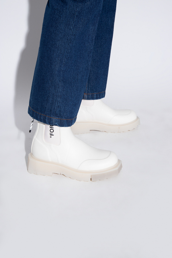 Off-White Sous le genou Femme NOIR DAKOTA BOOTS