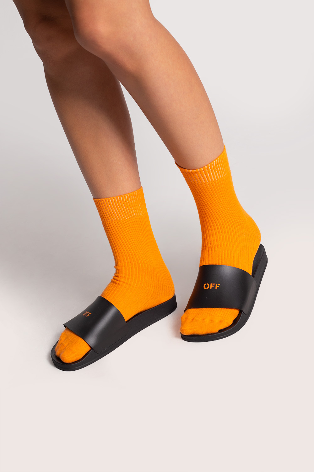 Off-White Rubber slides with logo