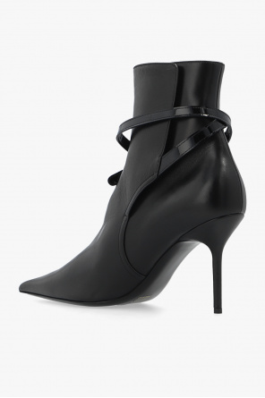 Off-White Leather heeled ankle boots