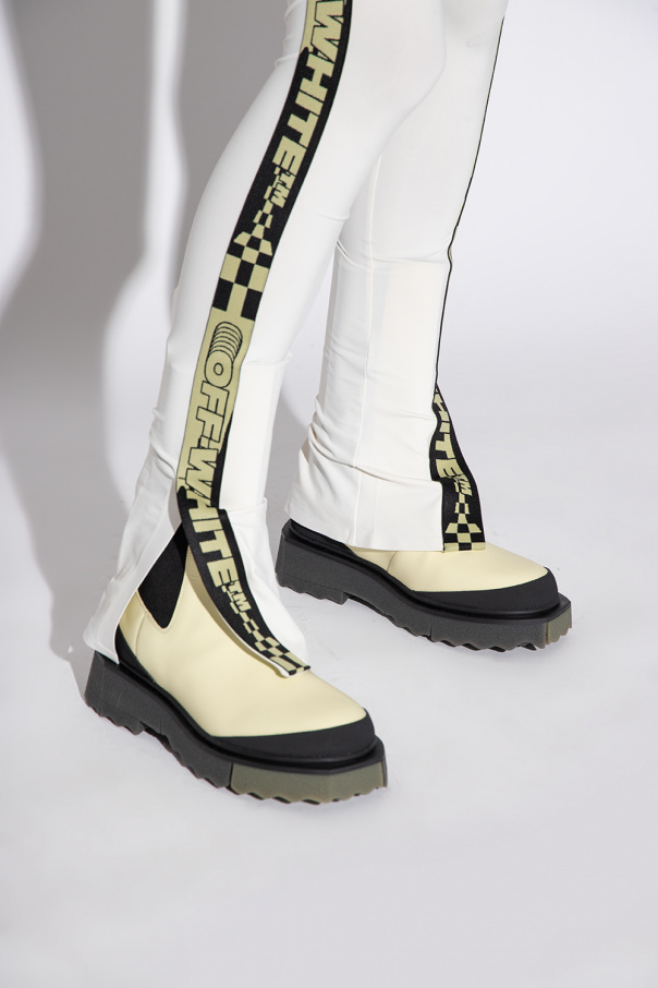 Off-White Leather chelsea boots